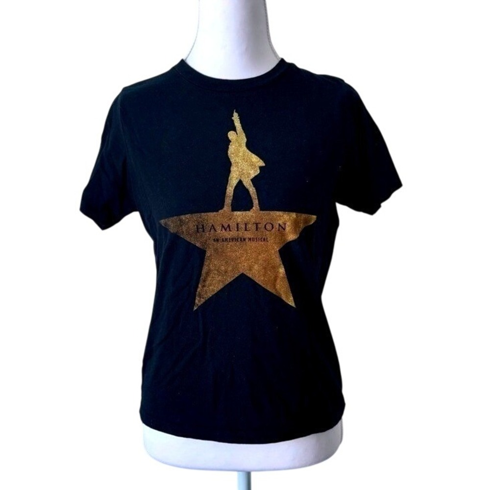 Hamilton Musical Tee Black Graphic Tee - Youth L‎